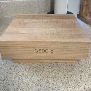 Vintage French Bodum Wooden Cutting Block